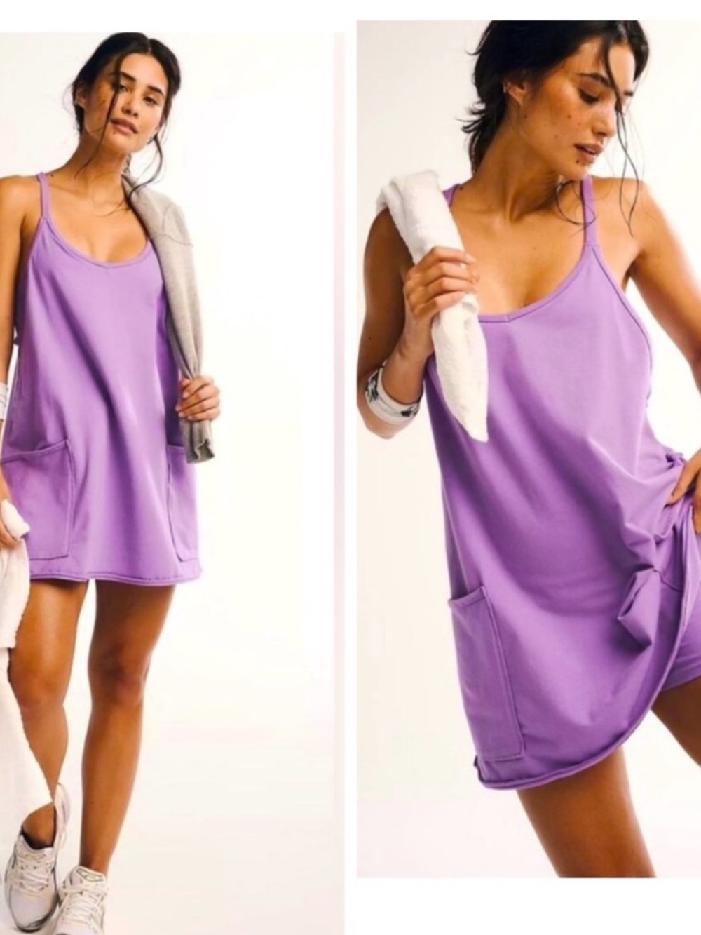 Free People Hot Shot Dress lilac purple size M